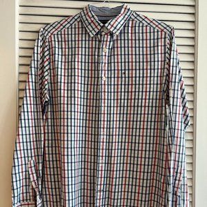 Tommy Hilfiger Custom Fit Button Up Shirt Mens Medium
